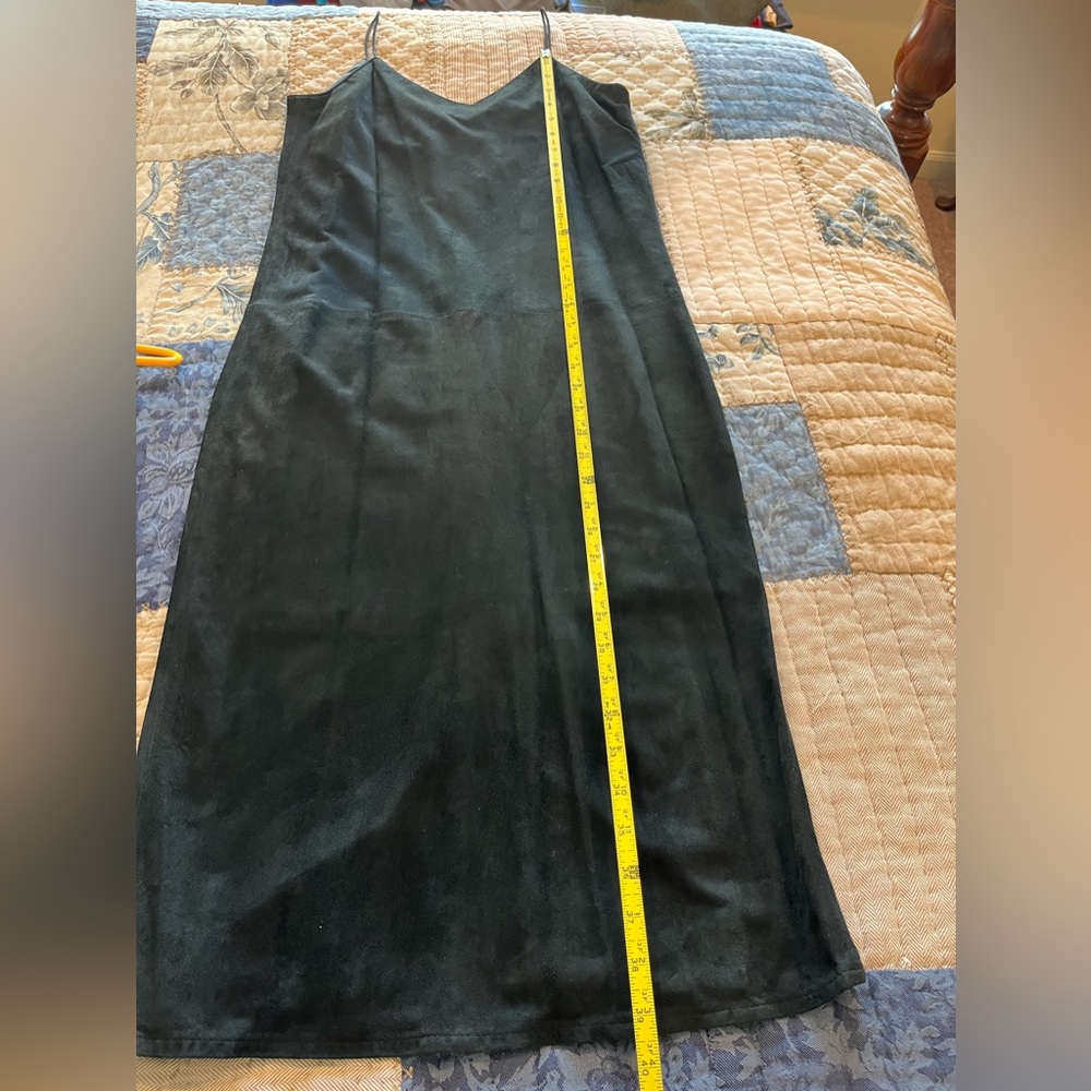 Black Suede Vintage 1980’s Dress - Picture 7 of 7